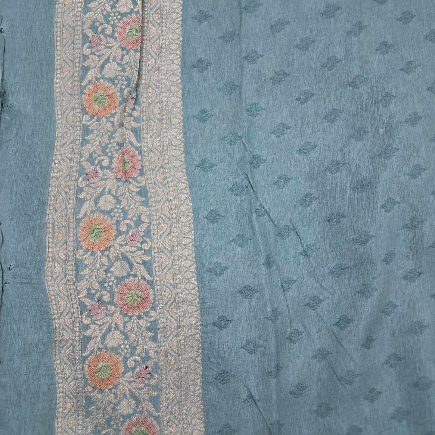 Russian Dola Meena Handbrush Saree