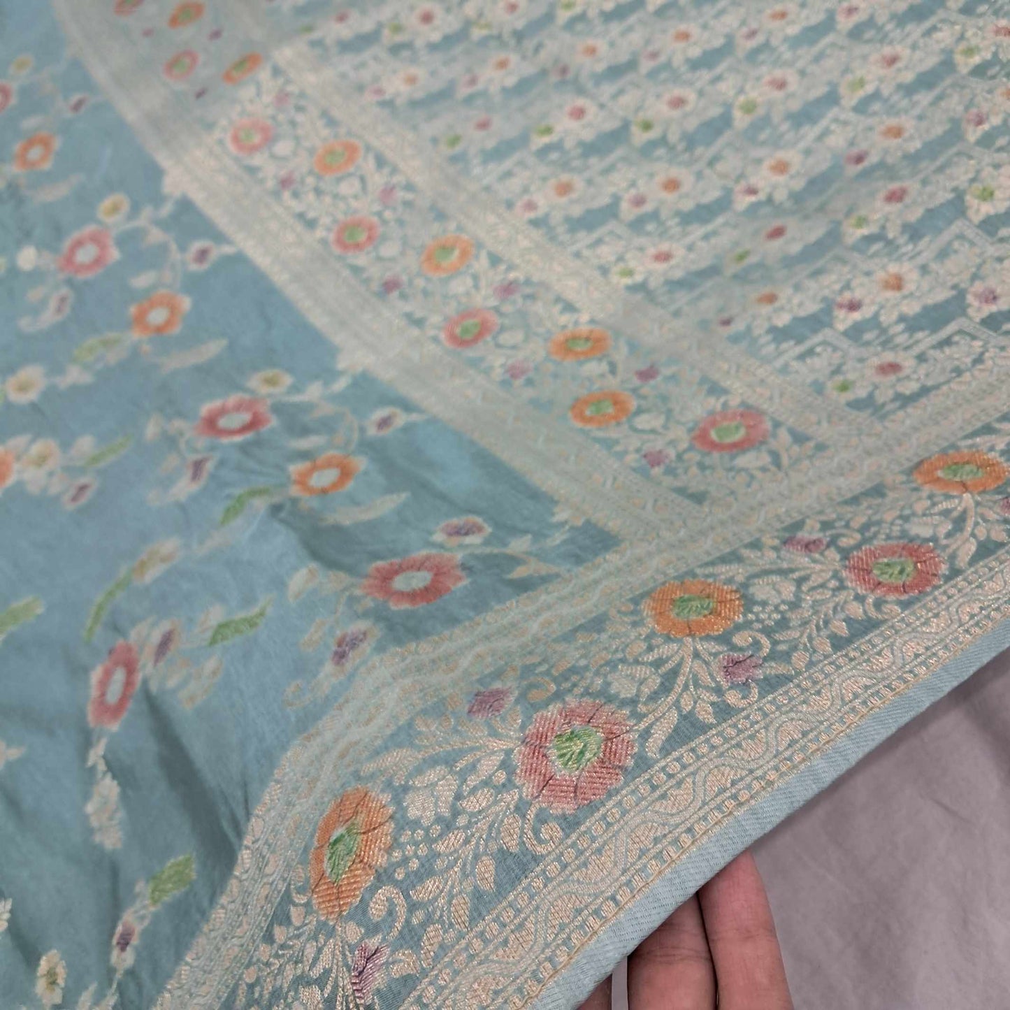Russian Dola Meena Handbrush Saree