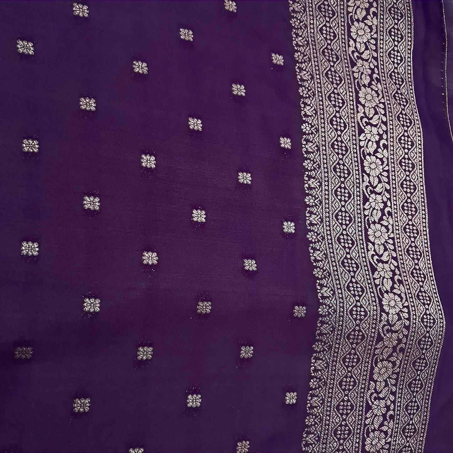 Gold & Silver Woven Meena Saree