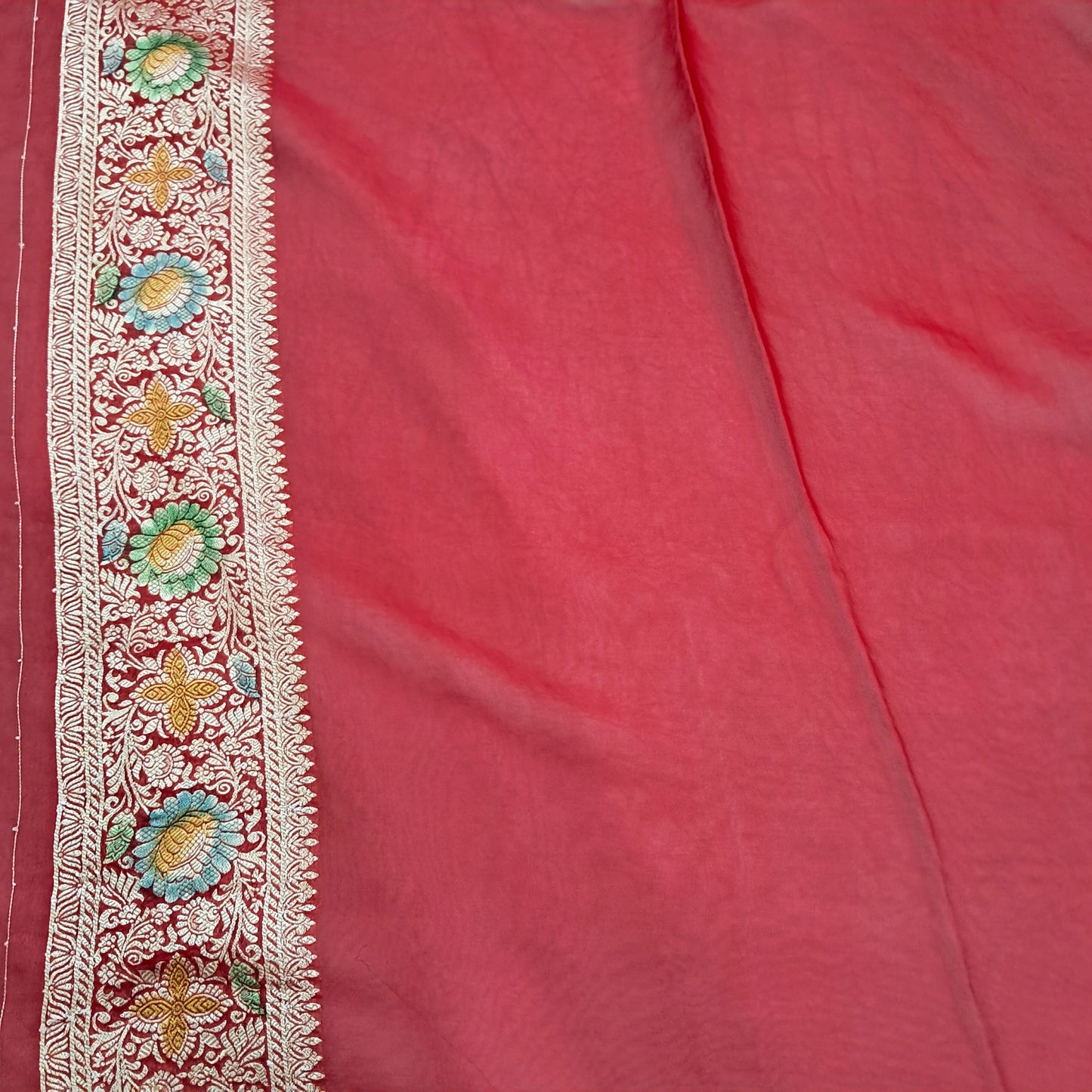 Badi Jal Pure Viscose Handbrush Meena Saree