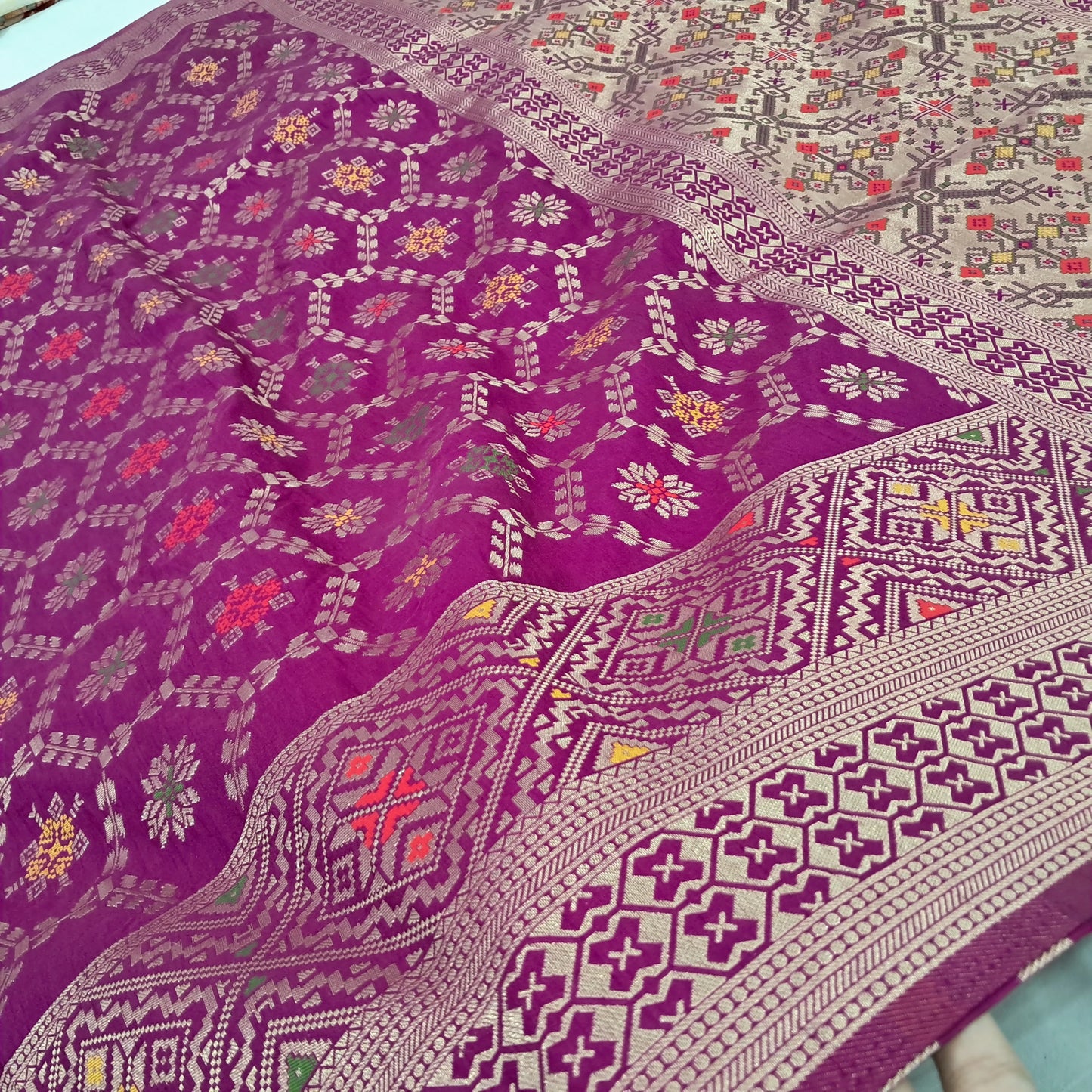 Multi Meena Banarsi Saree