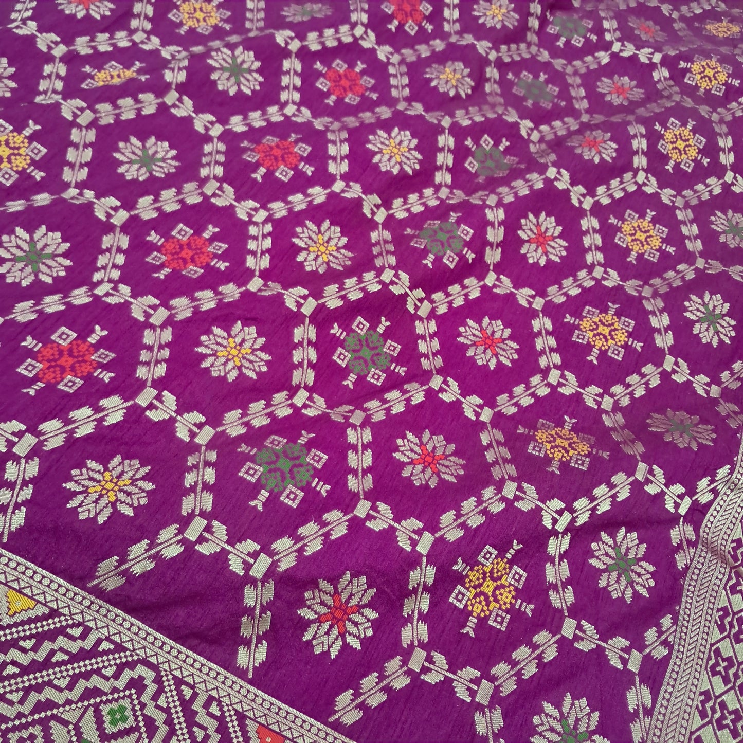 Multi Meena Banarsi Saree