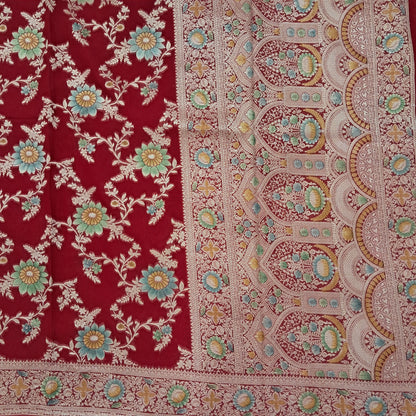 Badi Jal Pure Viscose Handbrush Meena Saree