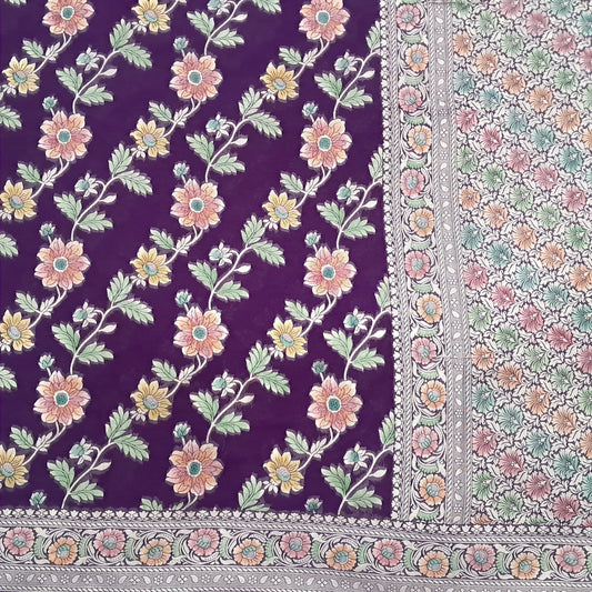Aada Jal Pure Viscose Meena Handbrush Saree