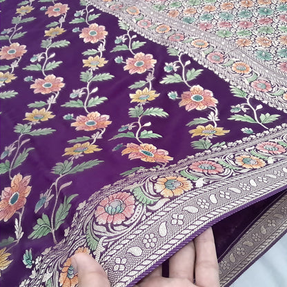 Aada Jal Pure Viscose Meena Handbrush Saree
