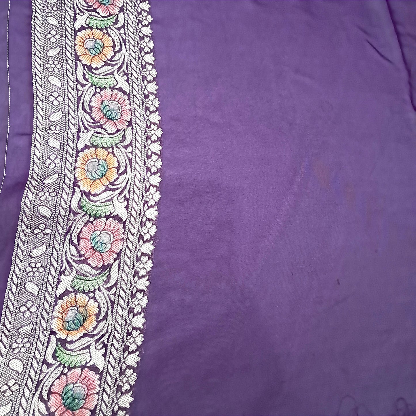 Aada Jal Pure Viscose Meena Handbrush Saree