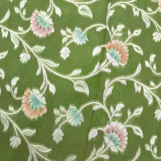 Choti Jal Pure Viscose Meena Handbrush Saree